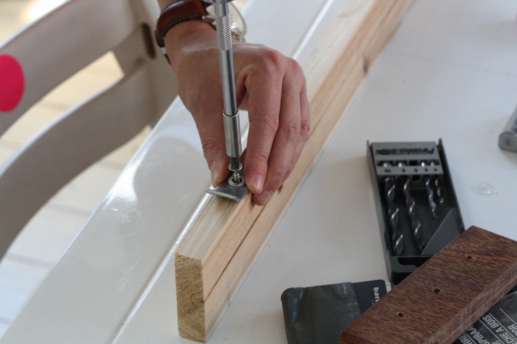 Industrielt marmor skrivebord DIY