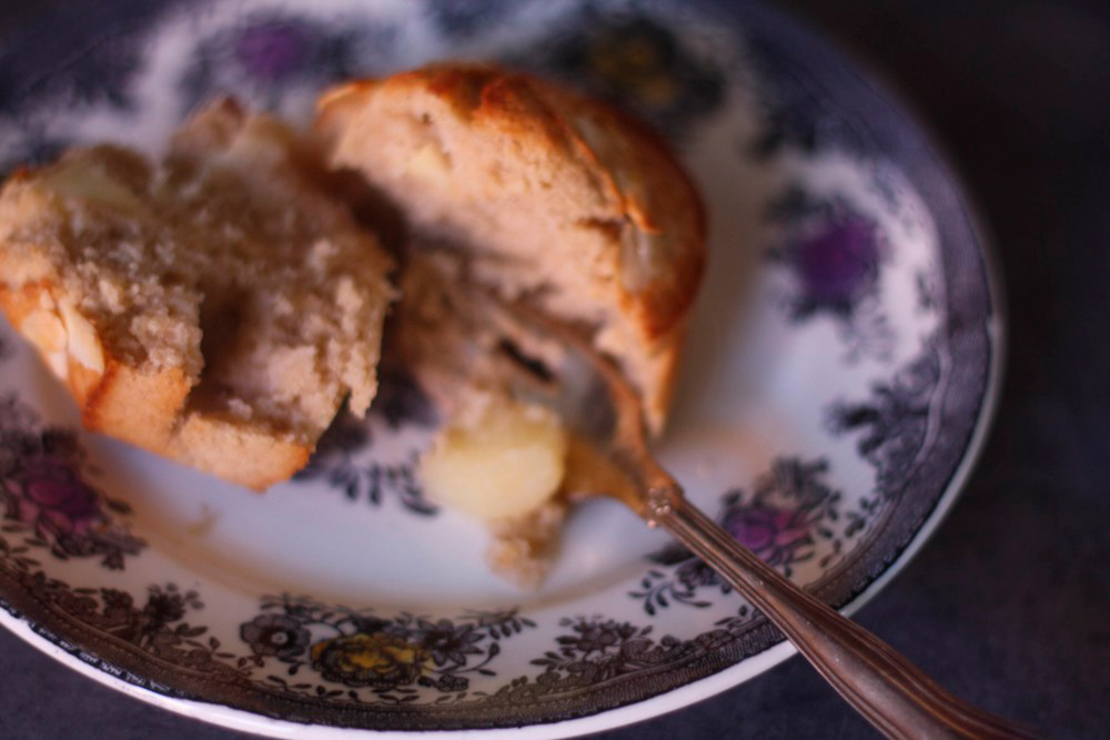 glutenfri opskrift på muffins med æble og mandel