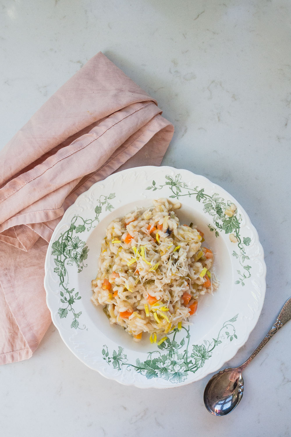 risotto opskrift med porrer og gulerod